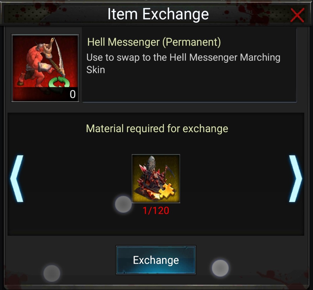 demon mesenger marching skin