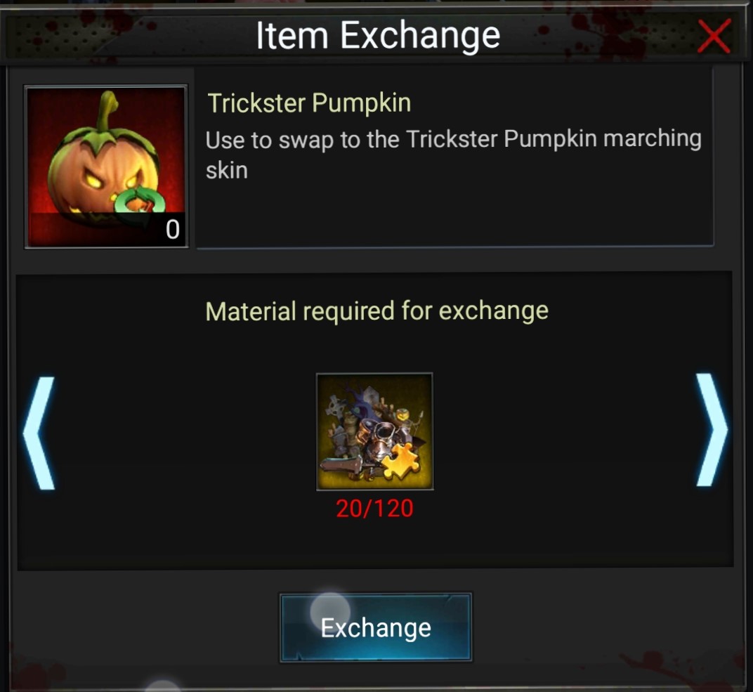 sinister marching skin