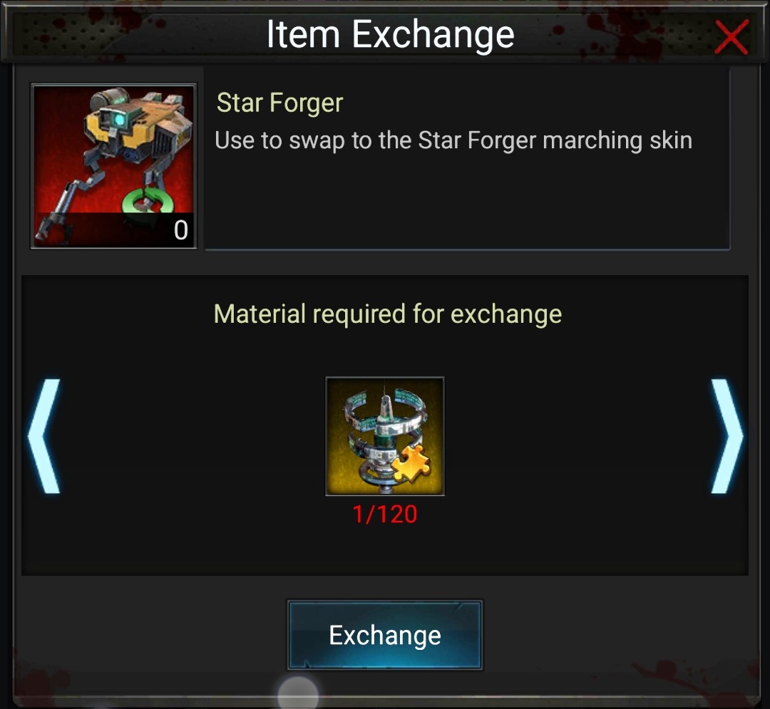 star raider marching skin - Star Forger